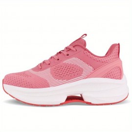 Women's Lightweight Lace-Up Running Shoes, Comfortable Non-Slip Breathable Mesh Sneakers