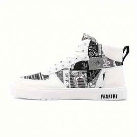 Men's high graffiti light fashion casual Joker men's shoes