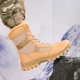 Men's High Top Camouflage Hiking Shoes - Breathable, Non Slip & Comfy For Outdoor Adventures!