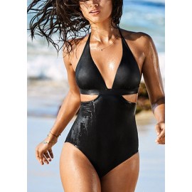 Halter Swimsuit Backless Beach Bathing Suit Monokini Biquini