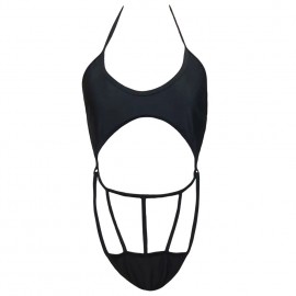 New Women One Piece Swimsuit Swimwear Halter Cut Out Strap Bathing Suit Beachwear Backless Monokini