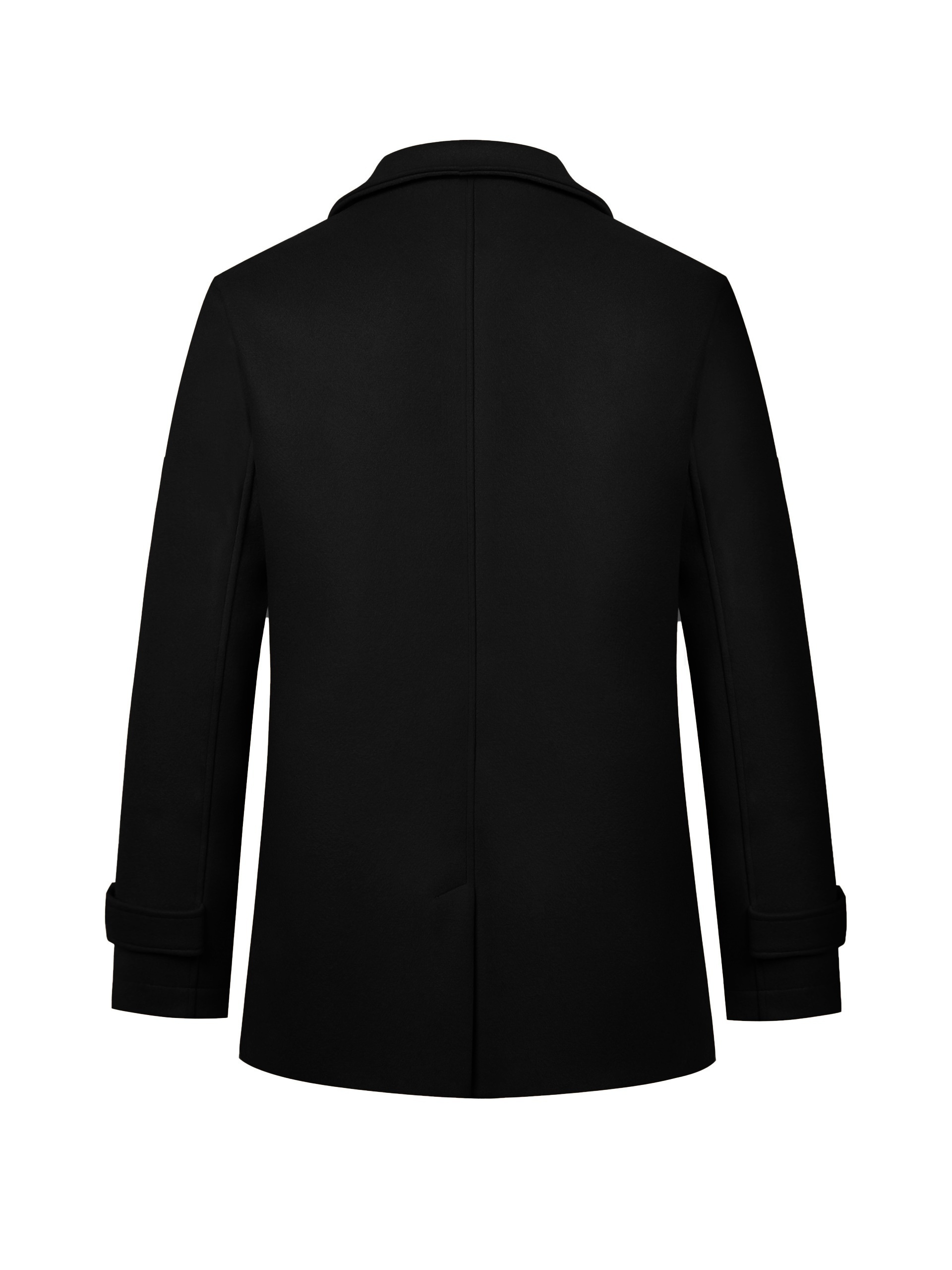 plus size mens solid coat for spring fall winter details 29