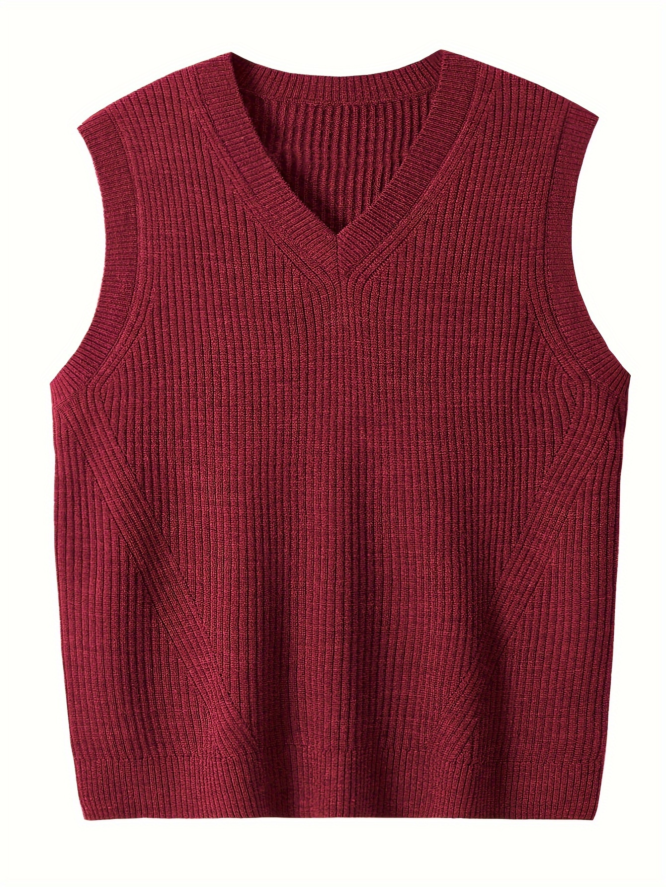 mens v neck knitted sweater without sleeves top knitted sweater with dxl large height details 23