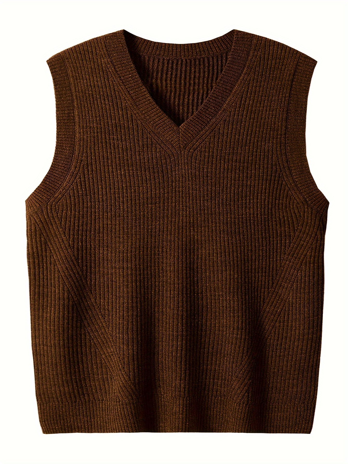 mens v neck knitted sweater without sleeves top knitted sweater with dxl large height details 29