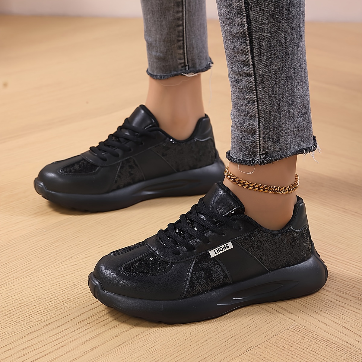 Women s Shiny Fashion Sneakers Breathable Summer Shock details 7