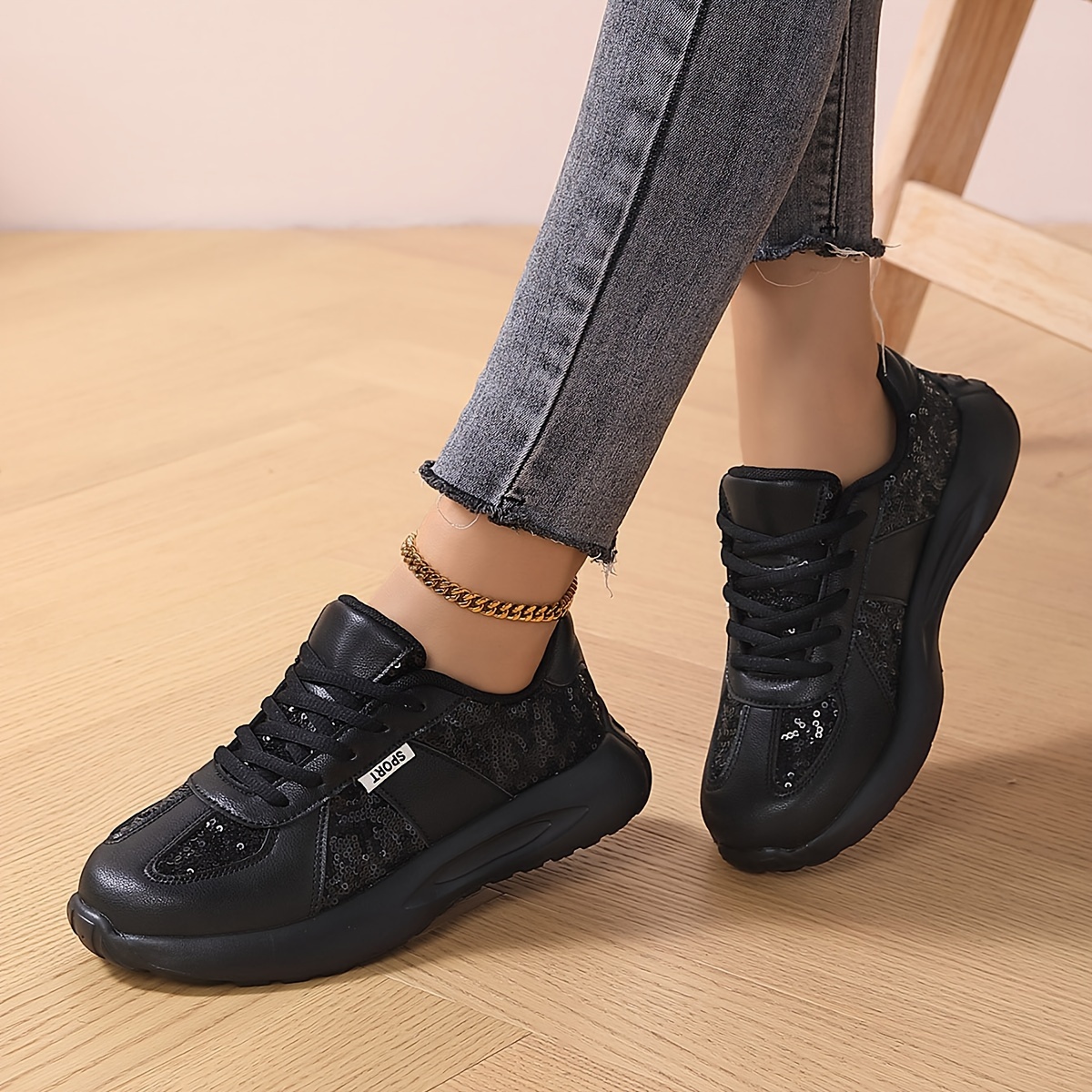 Women s Shiny Fashion Sneakers Breathable Summer Shock details 8