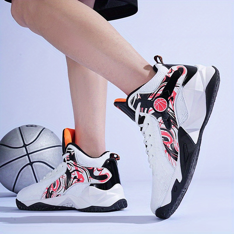 Women s Breathable Lace Fashion Basketball Shoes Non slip details 7