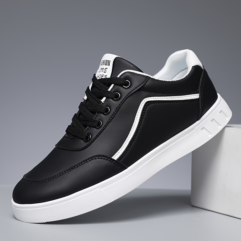 Mens Solid Striped Trendy Skateboard Shoes Non Slip Outdoor   Jogging All Seasons Highquality & Affordable Temu details 5