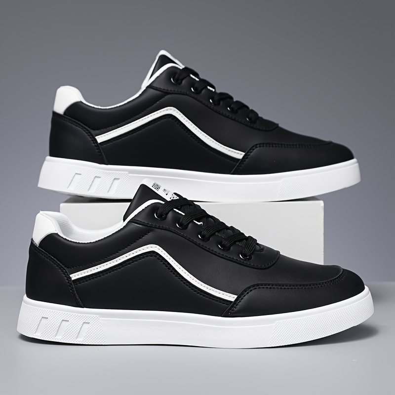 Mens Solid Striped Trendy Skateboard Shoes Non Slip Outdoor   Jogging All Seasons Highquality & Affordable Temu details 8