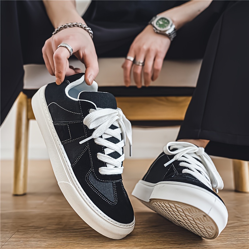 Men S All-Season Low-Top Canvas Sneakers | Non-Slip, Comfort Fit, Lace-Up Casual Shoes For Outdoor Activities details 3