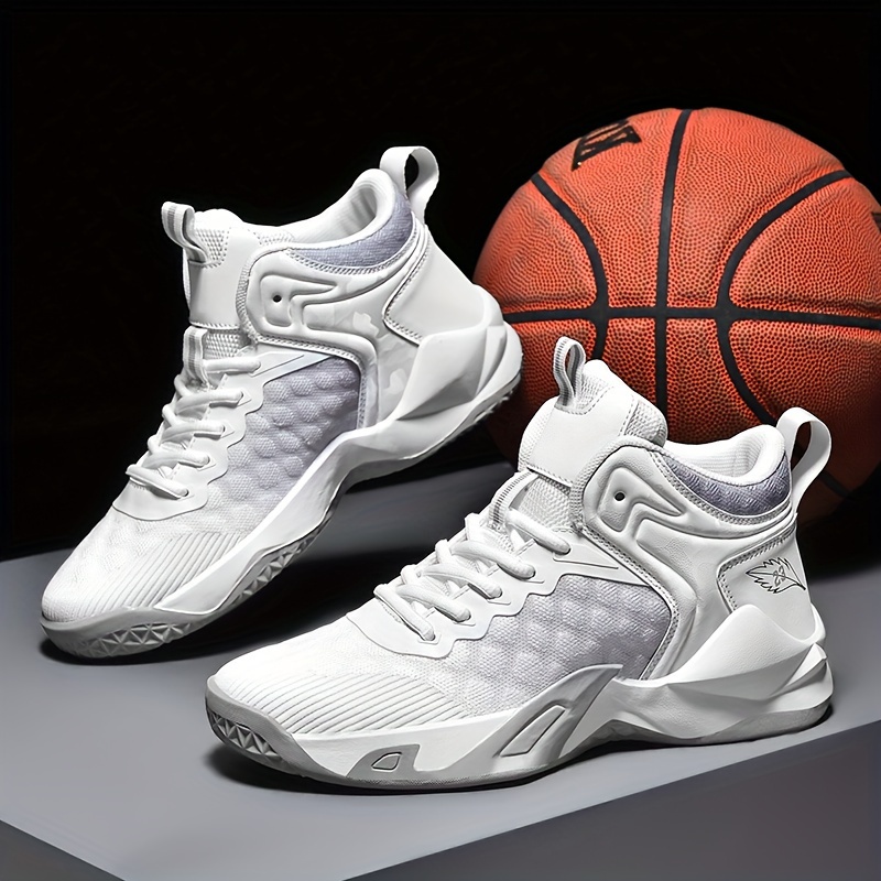 Mens Lace Up Basketball Sneakers Shock Absorbing And Breathable Athletic Shoes For Basketball Training And Competition Sports & Outdoors Temu details 0