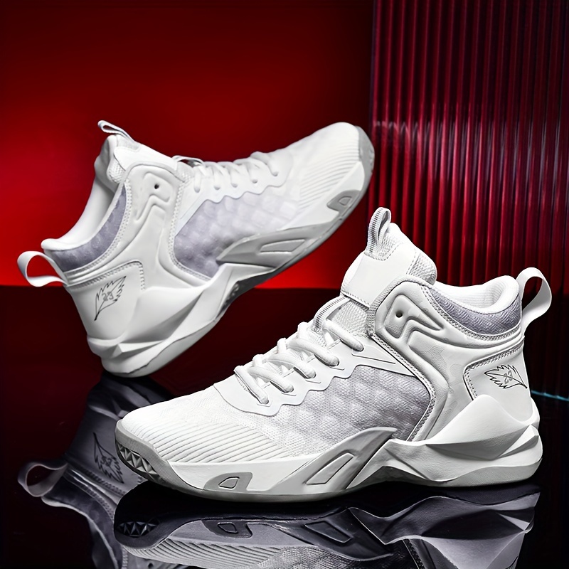 Mens Lace Up Basketball Sneakers Shock Absorbing And Breathable Athletic Shoes For Basketball Training And Competition Sports & Outdoors Temu details 1