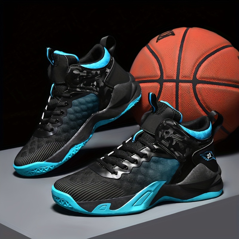 Mens Lace Up Basketball Sneakers Shock Absorbing And Breathable Athletic Shoes For Basketball Training And Competition Sports & Outdoors Temu details 7